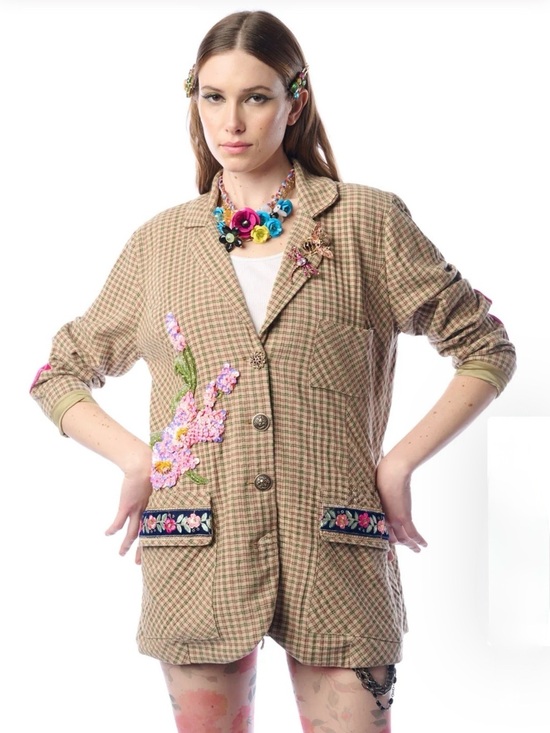 Free People Jackets & Blazers - Aratta Diana Blazer #fall #tailored #cottagecore #plaid